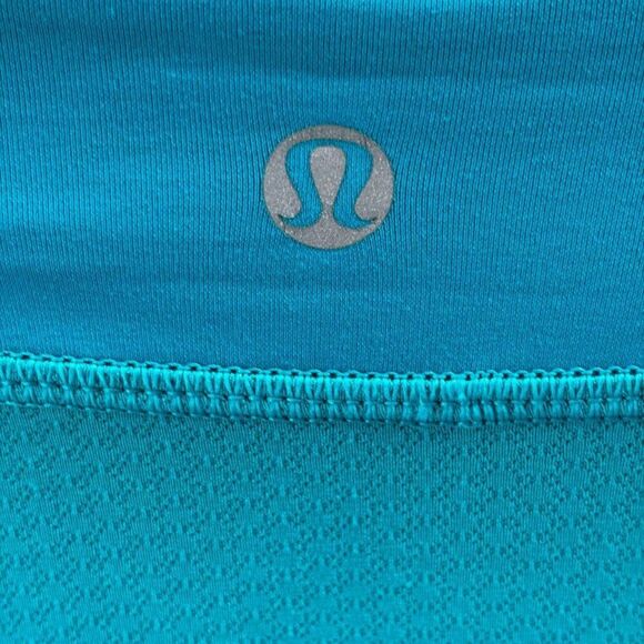 Lululemon Push Ur Limits Tank Top Surge Green /Assorted stripe Size 2 - Picture 3 of 8